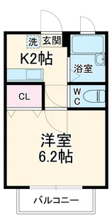 ハイツ浦郷2【102号室】の間取り