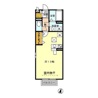 レセンテ南越谷【1階】の間取り