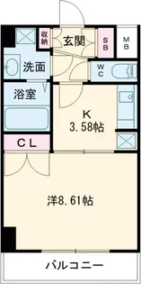 スペーシア高円寺Ⅰ【2階】の間取り