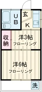 秀和ハイツ【1階】の間取り