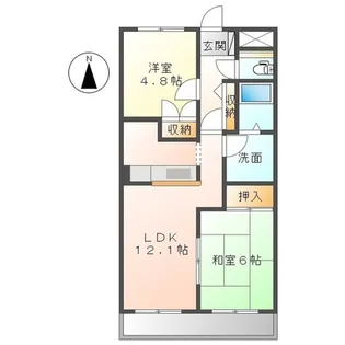 ベルクレスト【1階】の間取り