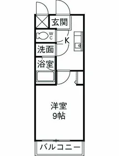 ヴェルデュール【106号室】の間取り