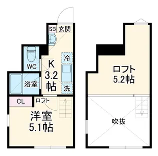 パピヨンⅢ【2階】の間取り