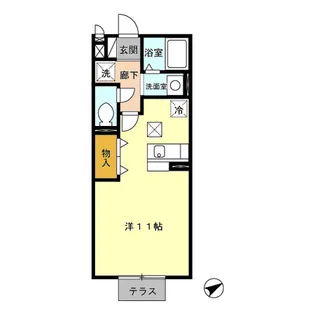 ジェンティーレ【1階】の間取り