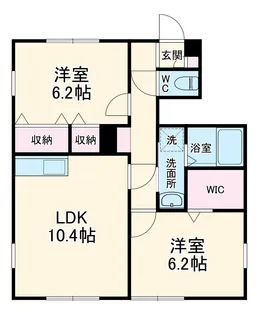 Hillcrest B【1階】の間取り