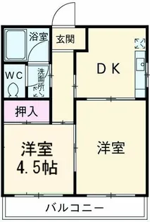 サンレガーロ高野台【5階】の間取り
