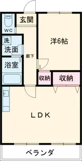 メゾンハシモト【203号室】の間取り