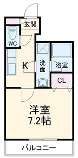 ルレーブ南柏【5階】の間取り