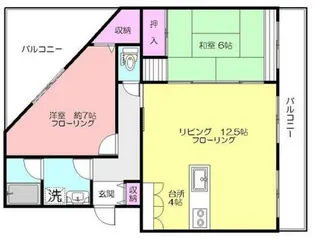 グリーンヒル藤が丘CⅡ【514号室】の間取り