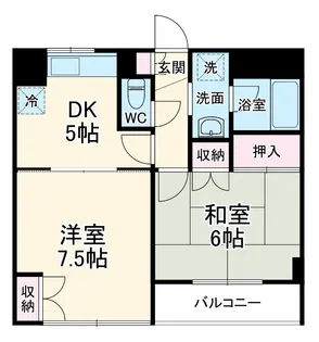 メゾントリム【1階】の間取り