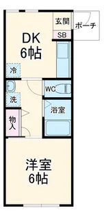 エステート長津田Ⅴ棟【2階】の間取り