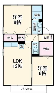 メゾン・フルールA【2階】の間取り