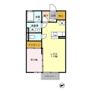 プランタンコリーヌⅡ【2階】の間取り