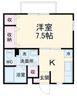 ブライズ南林間【2階】の間取り