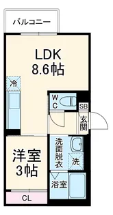 REGALEST柏【2階】の間取り