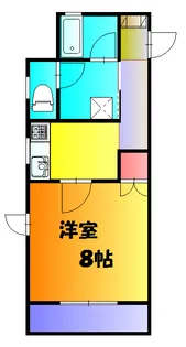 one−sionエビスヤ【303号室】の間取り