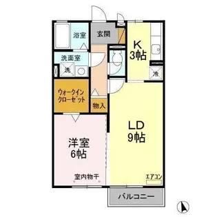 リヴェールAOKI【2階】の間取り