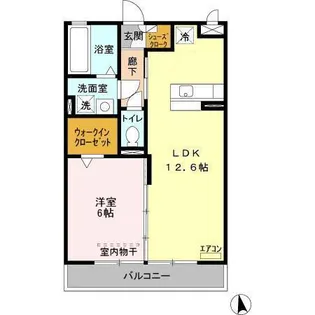 ウエストプラザ【2階】の間取り