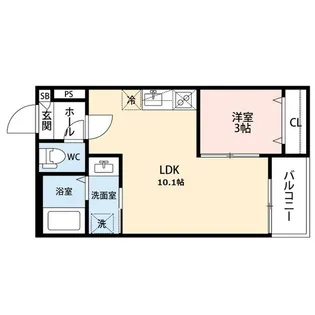 GRANDBLUE nagasukaⅢ【2階】の間取り