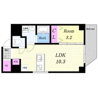 La Benten【5階】の間取り