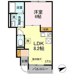 DCR村上南【1階】の間取り