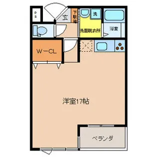 ビオス竹林【103号室】の間取り