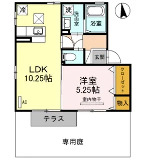 メゾンフラッシュⅡ【201号室】の間取り