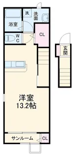スアビス【2階】の間取り