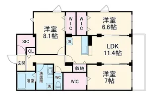 メゾン・ド・コリーヌ【2階】の間取り