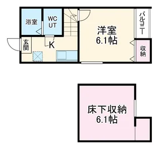 コーエイⅡ【101号室】の間取り