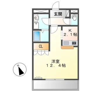 スプリングス【1階】の間取り