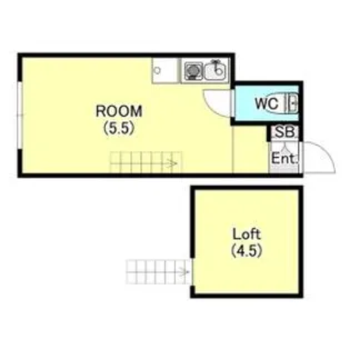 ユナイト小田ペニーレイン【1階】の間取り