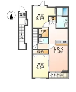 カルミア【2階】の間取り
