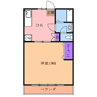 フォレストサイド越戸【107号室】の間取り