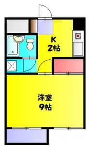 グリムハイツ塙田【202号室】の間取り