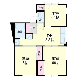シティハイム初馬【2階】の間取り