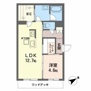 シャーメゾン リジエール サウス【101号室】の間取り