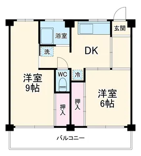 ビレッジハウス新開1号棟【0204号室】の間取り