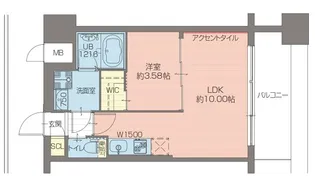 プレジオ弁天町EURO【9階】の間取り