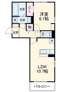 ウェルデンスDーSTAY A【3階】の間取り