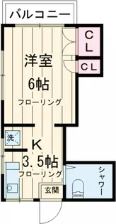 シャンブルドット千歳船橋【1階】の間取り