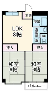 ヤマダイコーポ汐田【702号室】の間取り