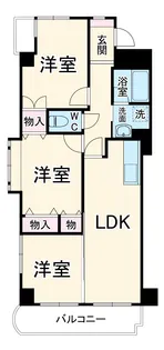 アゼイリア鷺沼【303号室】の間取り
