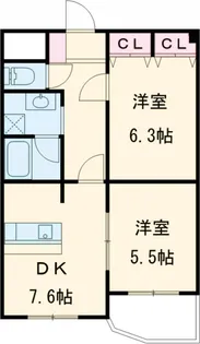 パピーガーデン【1階】の間取り
