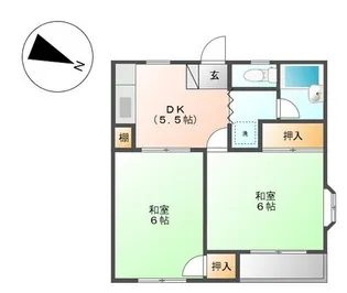 片倉ハイツ【2階】の間取り