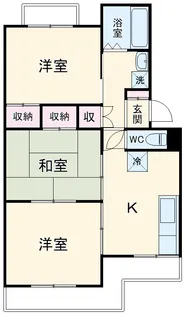 代官サニーハイツ【1階】の間取り