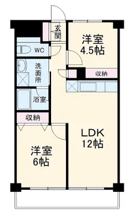 ハピネス飯田3号館【106号室】の間取り