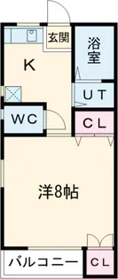 カーサビアンカS【106号室】の間取り