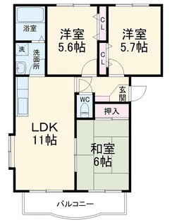 グレース【3階】の間取り
