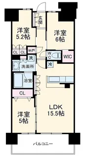 グレーシア湘南藤沢テラス【9階】の間取り